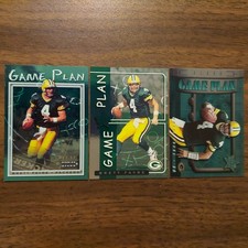 3 Brett Favre PACKERS GAME PLAN GP-11 /2000 /2500 & #3 /5000 NFL Football Cards
