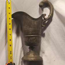 European Pewer Pitcher. Google says "highly likely a true antique." You judge.
