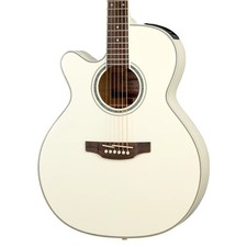Takamine GN37CE Left-Handed Grand Concert A/E, Solid Spruce Top, Pearl White