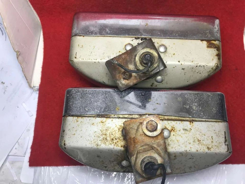 COPPIA FARI FANALI FENDINEBBIA ANTERIORI RENAULT R8 GORDINI 4CV SIMCA RALLY A... Foto 4 de 4