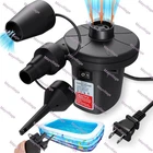 Electric Air Pump Inflator For Inflatables Pool Mattress Bed Portable +3 Nozzles