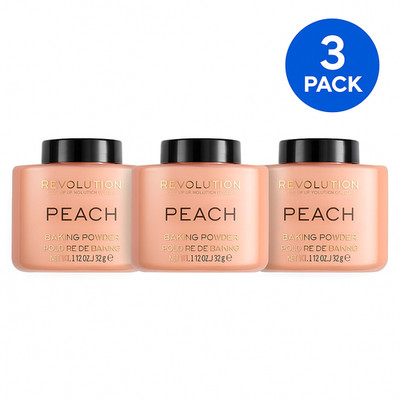 Revolution Baking Powder Peach 1.12 oz / 32g 3 Pack New