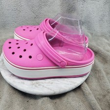 Crocs Shoes Womens 7 Kids 5 Pink Synthetic Cr...