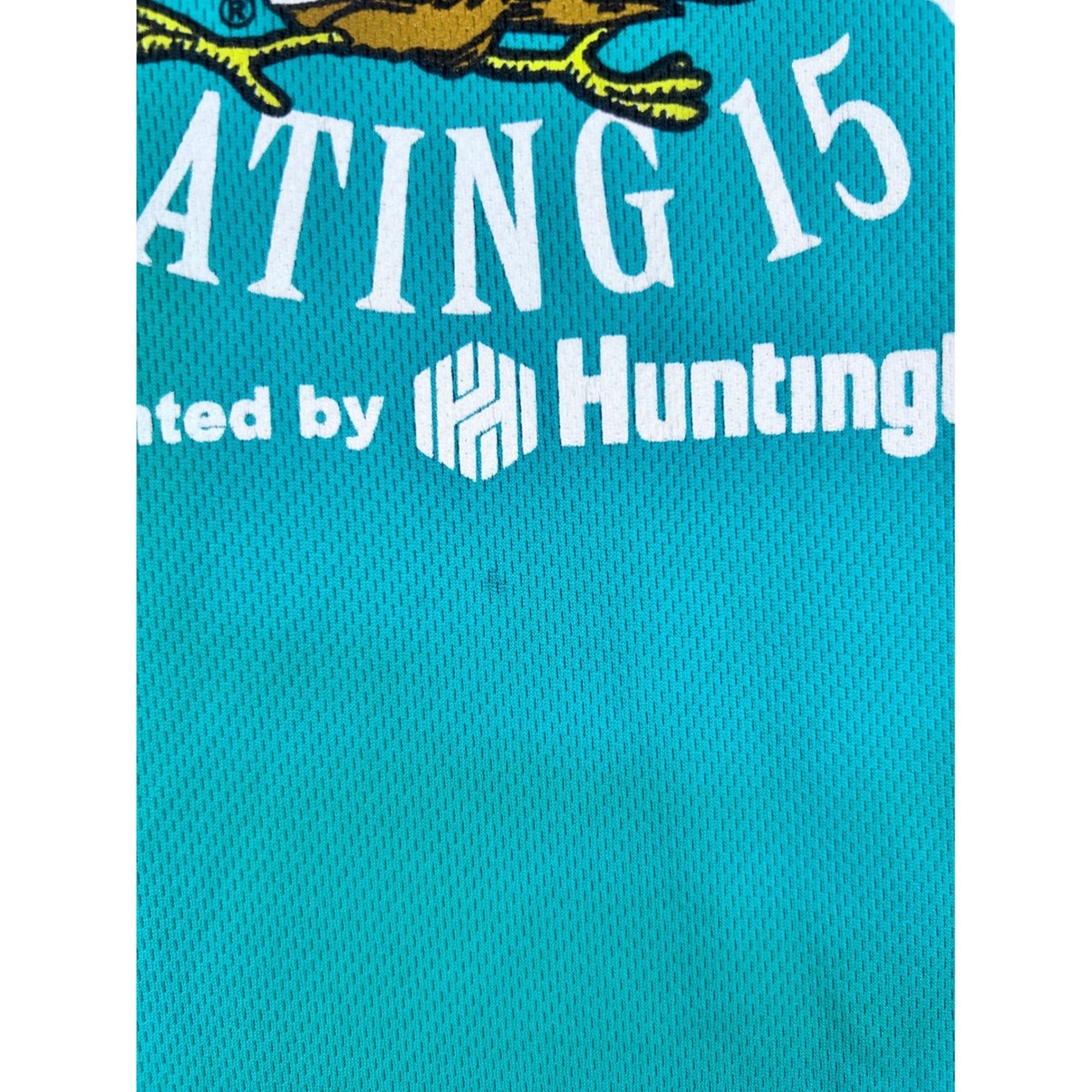 Asics Mens Drumstick Dash 2017 Long Sleeve Shirt Teal Large Graphic Running Tee View 2