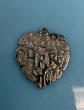 Vintage Sterling Silver Rare Sears Roebuck Charm Etiquette School Heart  3.6g