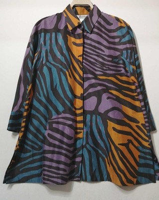MAX MARA Seven-Button Sleeve Shirt, Size 38, Women's Casual Blouse