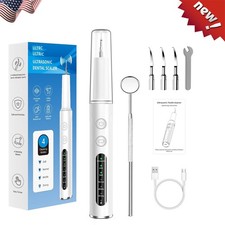 Ultrasonic Electric Tooth Cleaner Tartar Plaque Remover Dental Scaler Tool Kit