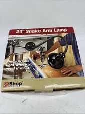 Rockler Shop Magnetic 24” Flexible Snake Arm Lamp Clamp Work Tool Light A19 Bulb