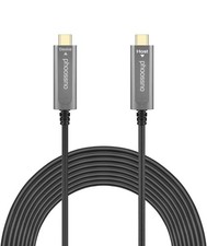 phoossno USB C to C Fiber Optical Cable USB 3.1 Type C Cable 10Gbps 33FT