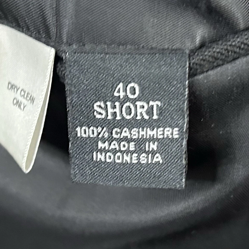 Pronto Uomo Couture 40S Sport Coat 100% Cashmere Black Two Button Fully Lined - Image 4 of 4