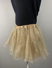 Girls Dance TUTU with Gold Flecks One Size 4-8 Years Toddler Girl Dance Tutu