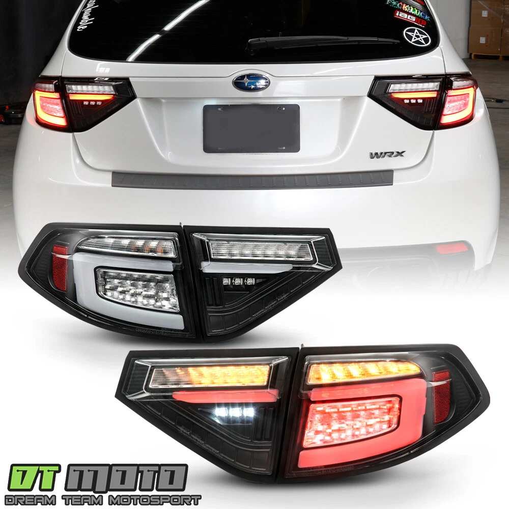 For 2008-2014 Subaru Impreza WRX Hatchback LED Tail Lights w/Sequential  Signal