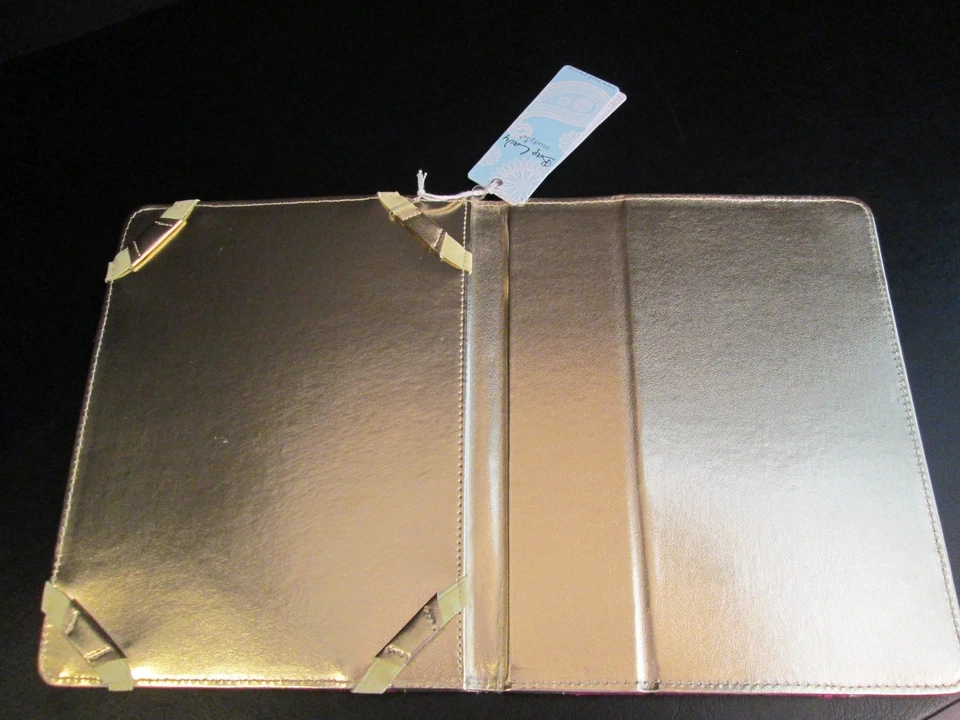 Hot Pink Flamingo Straw iPad Tablet Cover by Mud Pie, 9"-10", NWT - Image 3 of 4