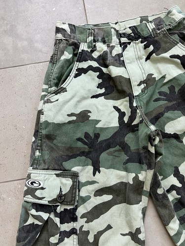 Vintage Y2K 90s LA Gate Jeans Faded Camo Made In USA Baggy Cargo Pants 29x31 - Picture 5 of 16