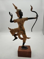 VINTAGE- 11" DIO RAMA THAI STATUE-CIRCA 1960'S-VERY NICE PIECE-RARE