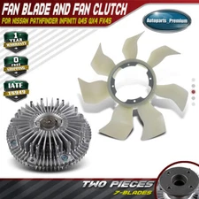 Engine Cooling Fan Blade+ Fan Clutch for Infiniti Q45 QX4 FX45 Nissan Pathfinder