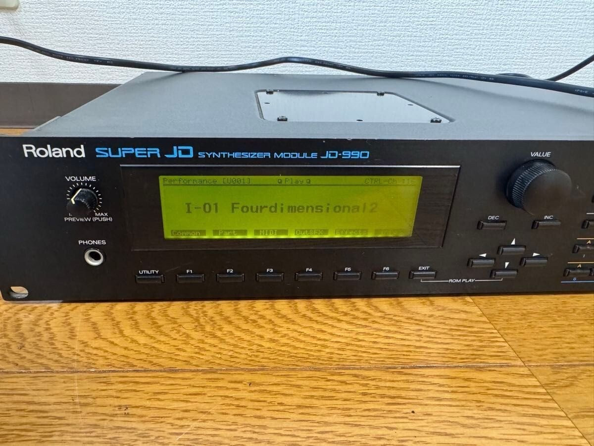 As Is Roland JD-990 Super JD Synthesizer Module ZG48980 With