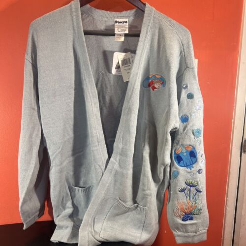 Her Universe Ponyo ED Bubble Cardigan Sweater (Women's M) - Hot Topic Blue - Picture 1 of 7