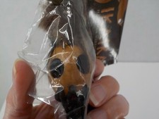 IKAIKA SMALL HAWAIIAN WARRIOR HELMET REPLICA BROWN FEATHER CAR MIRROR DISPLAY