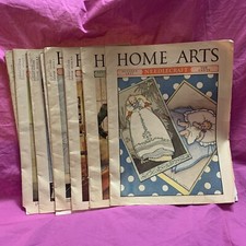 Lot of 8 Home Arts Needlecraft Magazine ORIGINAL VTG 1937 / 1938