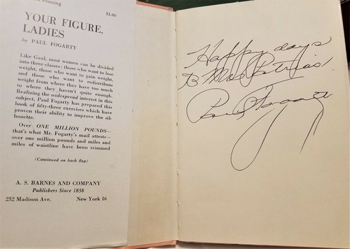 Your Figure, Ladies Paul Fogarty Signed Book 1955 1st Edition Hardcover Fitness - Picture 6 of 6