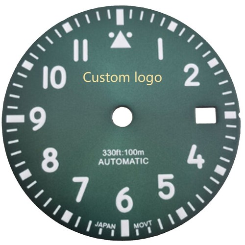 29 mm esfera de reloj con logotipo personalizado ajuste movimiento NH35 NH36 Miyota 8215 ETA 2824 - Imagen 5 de 17