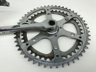 Pédalier Ancien Vélo - 2 Plateaux, Cale-pieds Christophe, Pédales WECO 491