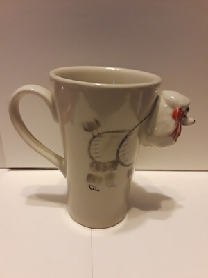Vintage Ermo Zoo 3D Poodle Coffee Mug 15oz
