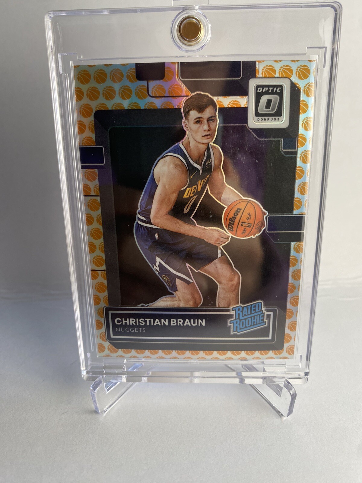 Christian Braun 2022-23 Optic Basketballs Rated Rc SP!!! #238 Nuggets