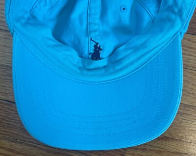 Vintage 90s Y2K Polo Ralph Lauren Blue Pony Strapback Dad Cap Hat