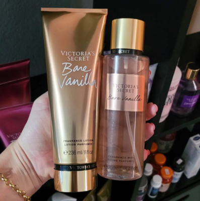 Victoria's Secret Bare Vanilla Mist Spray 250ml and Body Lotion