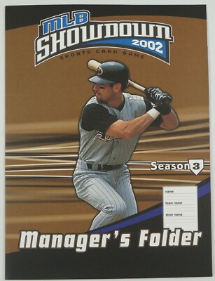 MLB Showdown 2002 Season 3 Manager's Folder - BASEBALL card game CCG WOTC