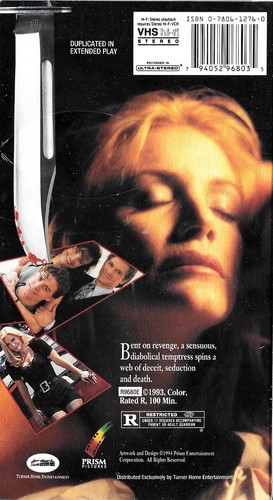 Scorned - Sealed VHS - 1996 Rated R - Andrew Stevens, Shannon Tweed - Picture 2 of 2