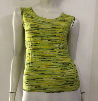 ESCADA tank top green yellow pattern size 36