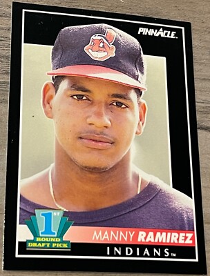 1992 Score Pinnacle Baseball Rookie RC MANNY RAMIREZ Cleveland Indians #295