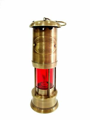 Antique Vintage Style Brass Miner Lantern Oil Lantern Antique Nautical Handmade 
