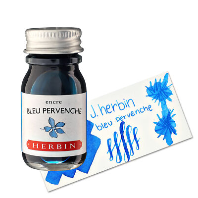 J. Herbin Bottled Fountain Pen Ink-Bleu Pervenche Blue Periwinkle-10ml-H115-13