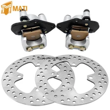 Front Brake Calipers & Rotor Disc for Kawasaki Prairie 360 KVF360 2003-2013