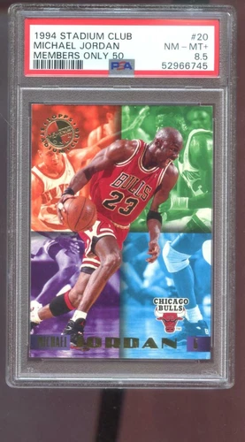 1994-95 Topps Stadium Club Members Only #20 Michael Jordan PSA 8.5 Graded Card