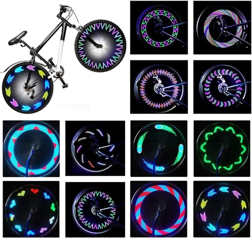 Bike Wheel Lights, Bicycle Wheel Lights Waterproof RGB Ultra Bright Spoke Lights