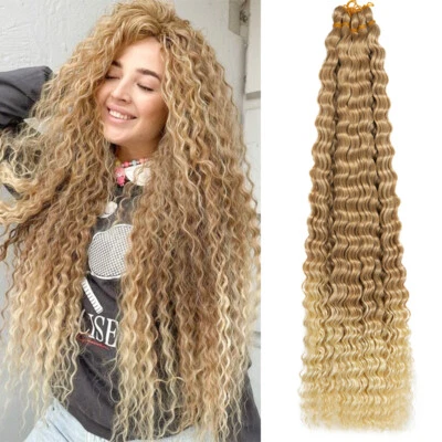 S-NOILITE Lang Hawaii Curl Zopf Flechten Haarverlängerung Ocean Wave Crochet Braids Hair