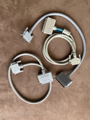 Lot of 3 VINTAGE COMPUTER CABLES AWM 2464 VW-1 SC 300V  26AWG 25 Pin Data Cables