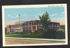 IRONTON OHIO HIGH SCHOOL BUILDING VINTAGE POSTCARD