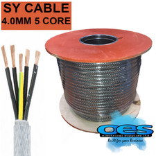 SY 4.0MM 5 CORE STEEL BRAIDED MULTICORE CONTROL FLEXIBLE CABLE SOLD PER METRE