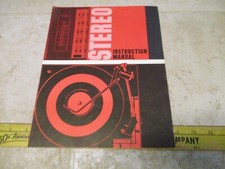 VTG Stereo Instruction Manual Hi Fi 14 Phonog...