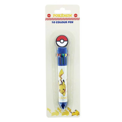Pokémon Pikachu PokeBall - Multi Pen (10 Farben) 100% Lizenziert Offizieller Merch