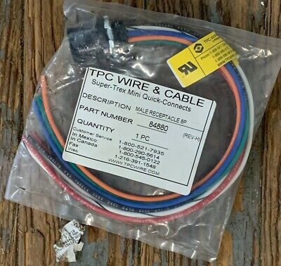 Details about  / NEW TPC WIRE CABLE P//N 84460 SUPER TREX QUICK CONNECT 7P RECEPTACLE