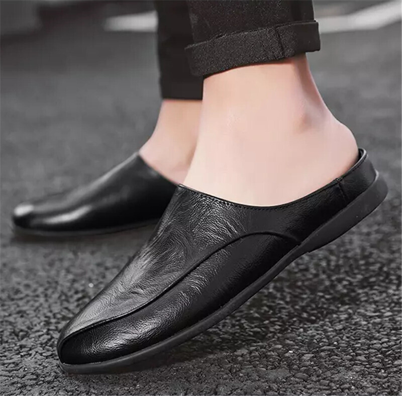 PANTOFOLA D’ORO Mezze ciabatte uomo pelle mocassini leggeri casual estivi scarpe basse mules