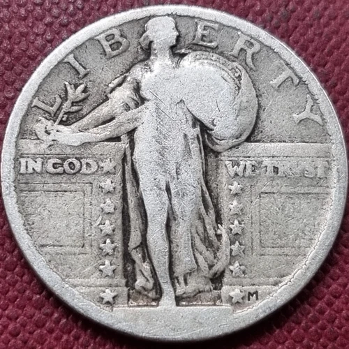 1924 Standing Liberty Quarter 25c Circulated #77214