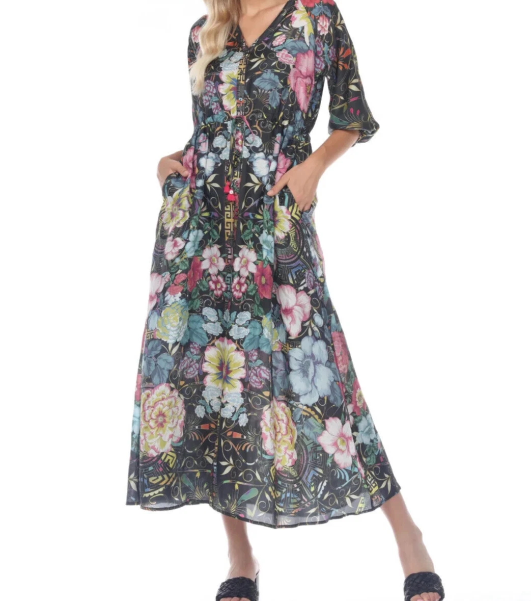 Johnny was cheap silk maxi dress